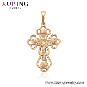 33965 xuping hot sale cross new design gold religious pendant